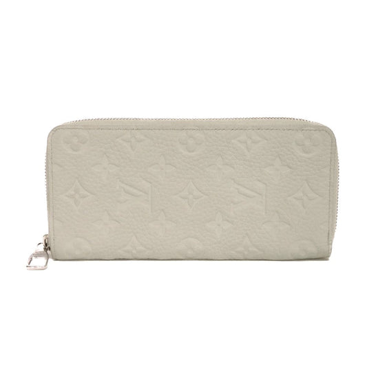LOUIS VUITTON Long Wallet Purse M82597 Taurillon Clemence leather (monogram embossed) Mineral gray Monogram Taurillon Clemence Zippy Wallet Vertical