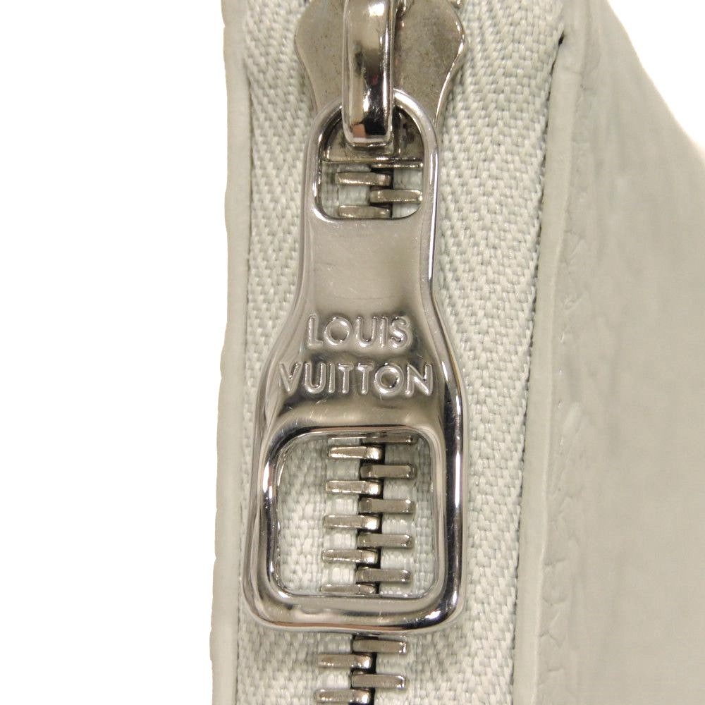 LOUIS VUITTON Long Wallet Purse M82597 Taurillon Clemence leather (monogram embossed) Mineral gray Monogram Taurillon Clemence Zippy Wallet Vertical