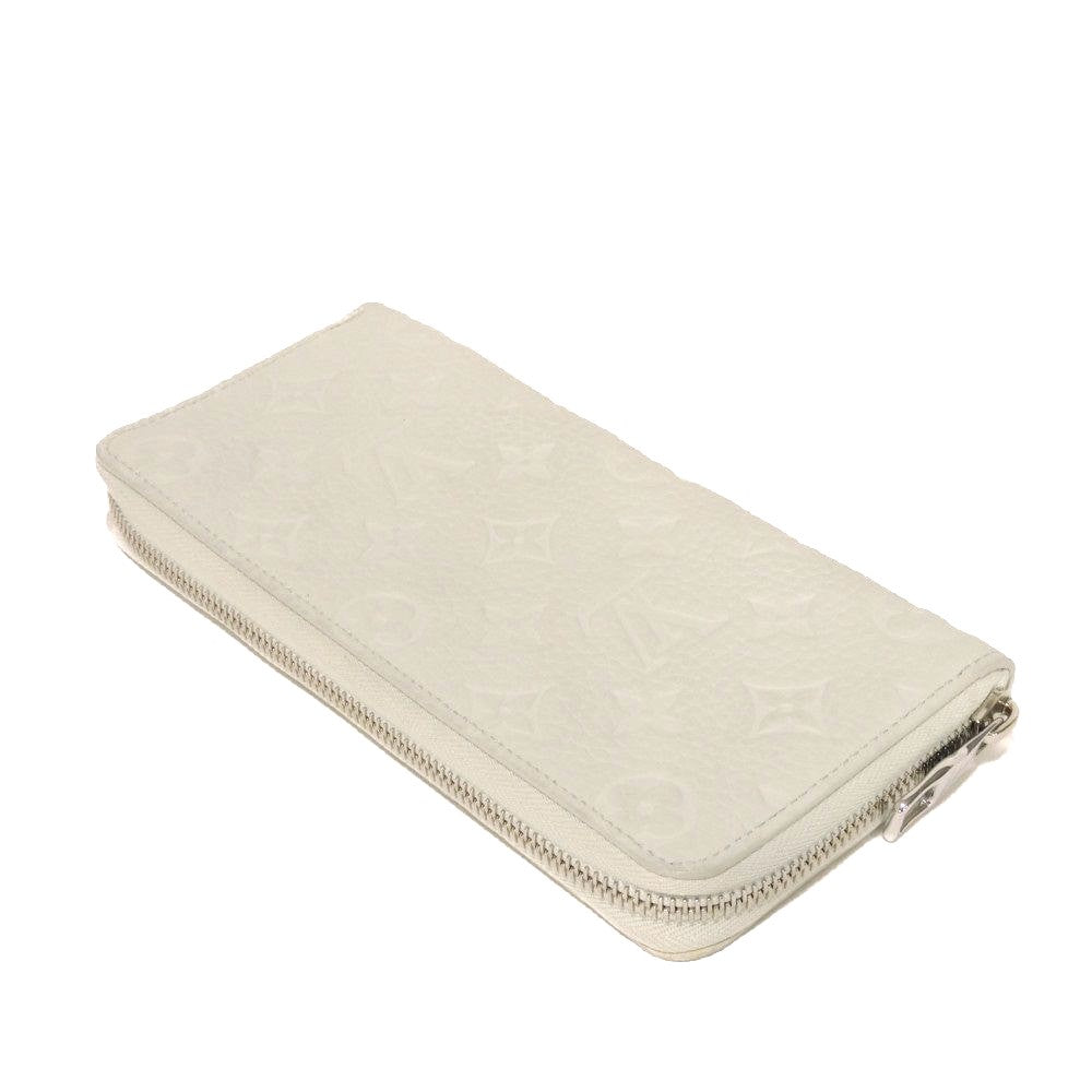 LOUIS VUITTON Long Wallet Purse M82597 Taurillon Clemence leather (monogram embossed) Mineral gray Monogram Taurillon Clemence Zippy Wallet Vertical