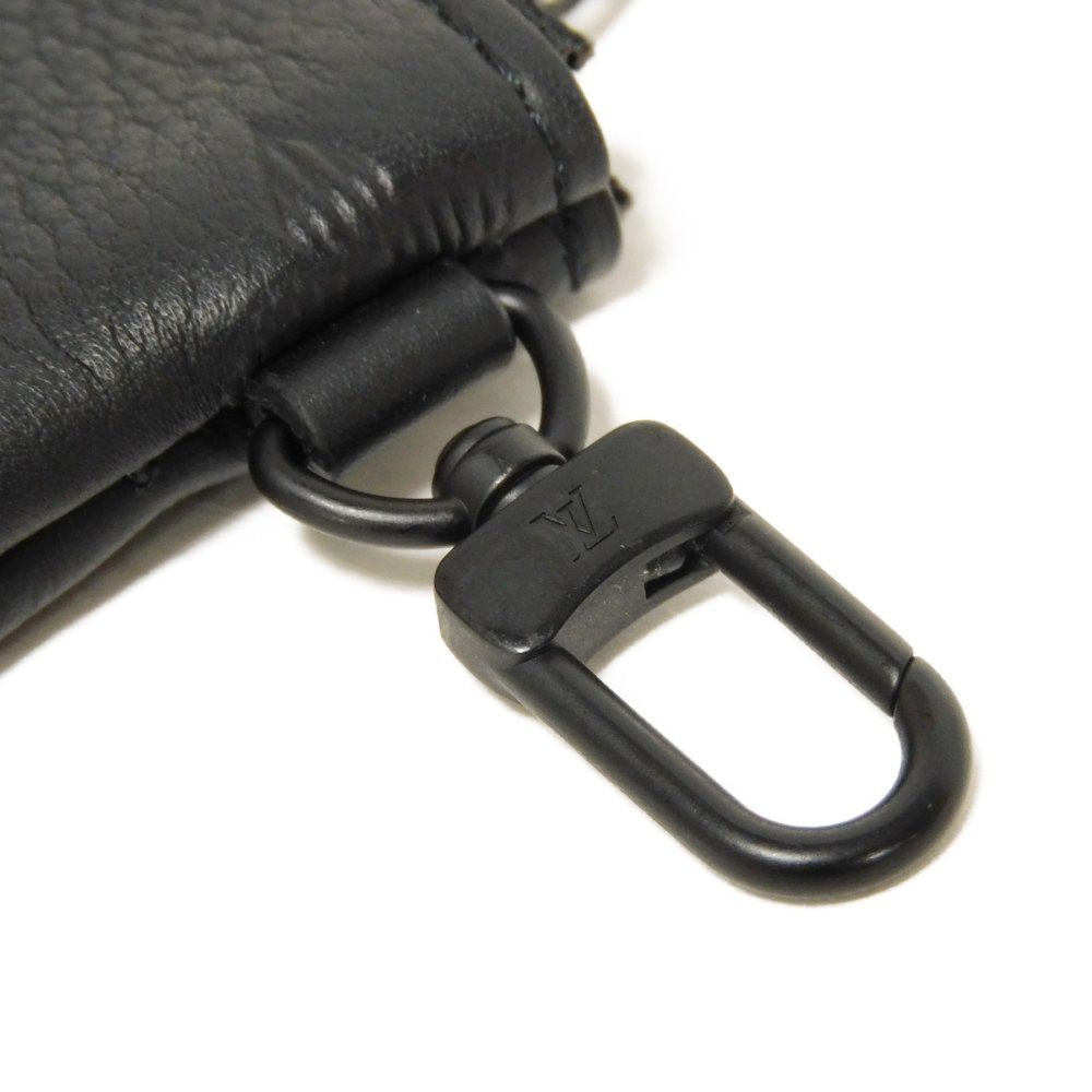 LOUIS VUITTON Coin case M69827 Shadow leather (monogram embossing) black Monogram shadow Duo Messenger Coin Pocket only
