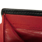 Dior Tri-fold wallet Smooth Calfskin Leather black CD logo trifold wallet