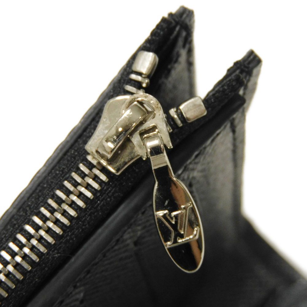 LOUIS VUITTON Tri-fold wallet M63322 Epi Leather x grain leather Noir Epi Portefeuille Twist Compact
