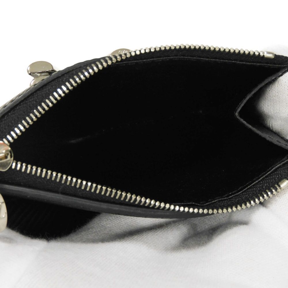 LOUIS VUITTON Tri-fold wallet M63322 Epi Leather x grain leather Noir Epi Portefeuille Twist Compact