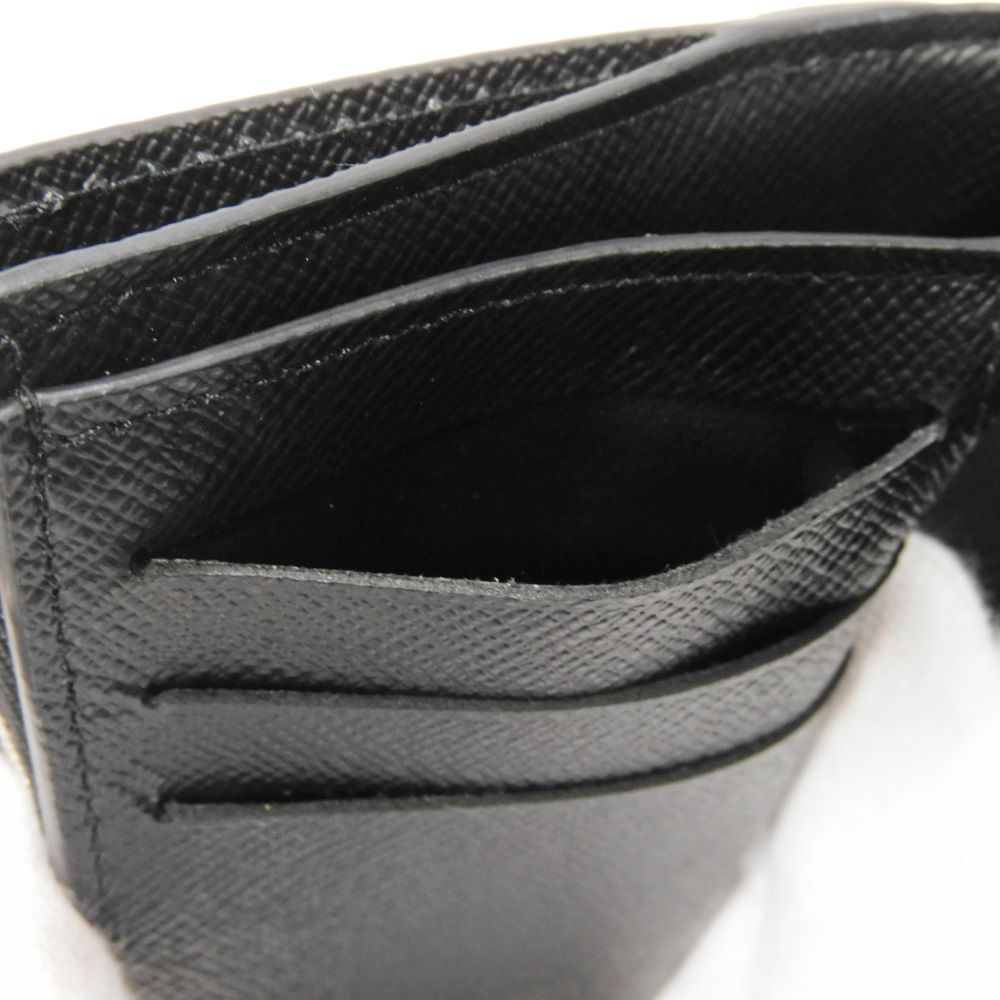 LOUIS VUITTON Tri-fold wallet M63322 Epi Leather x grain leather Noir Epi Portefeuille Twist Compact