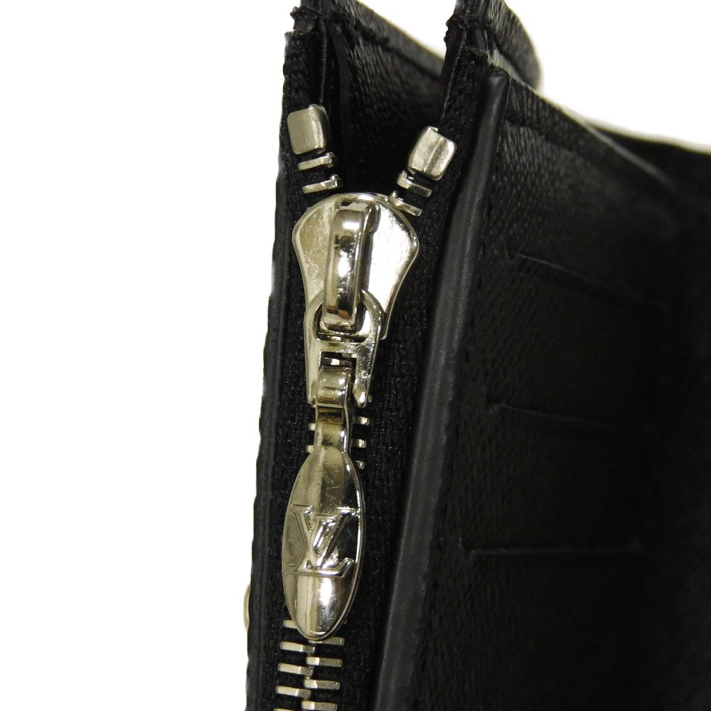 LOUIS VUITTON Tri-fold wallet M63322 Epi Leather x grain leather Noir Epi Portefeuille Twist Compact