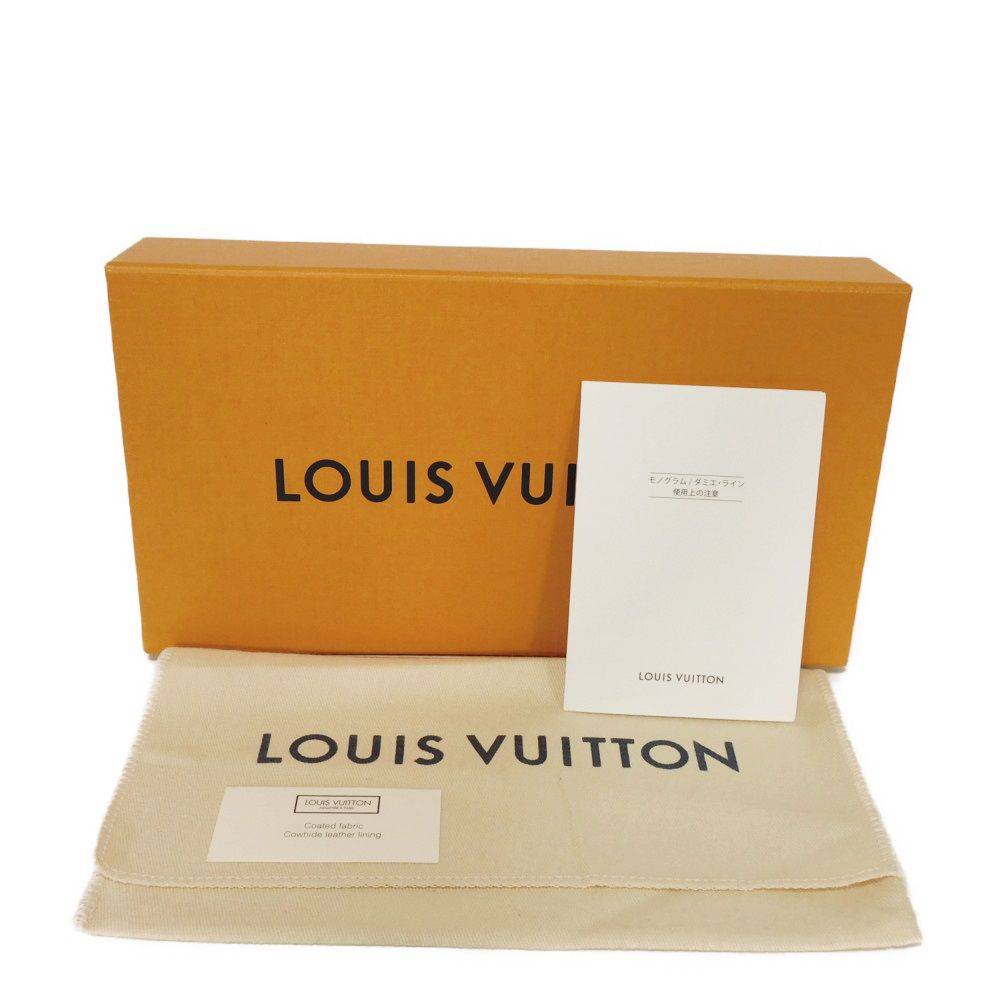 LOUIS VUITTON Long Wallet Purse M80323 Monogram Game On Canvas Noir Monogram game on Zippy wallet