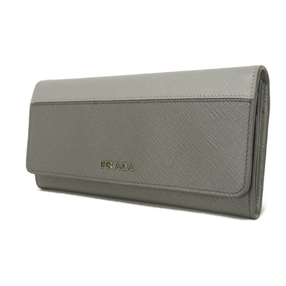 PRADA Bifold Wallet 1MH132 2E3O F0PGW Safiano leather (stamped) Marmo logo Saffiano Stripe Long Flap Wallet