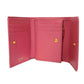 PRADA Tri-fold wallet 1MH025 QWA F0505 Safiano leather (stamped) Rose pink logo metal Saffiano compact wallet