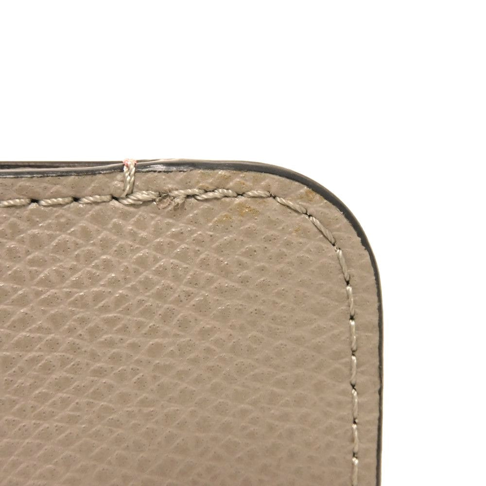 FENDI Coin case 8AP161 ALWA F1L2E Smooth calf leather x grain leather (embossed) Pink Dahlia logo FF Diamond Fragment Case