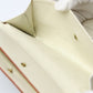 LOUIS VUITTON Long Wallet Purse M91839 Goat leather white Trifold purse Suhari Porto Tresol International Bron Women Used Authentic