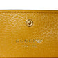 GUCCI Bifold Wallet 702248 DJ24G 7673 Textured leather yellow Adidas Horsebit Shoulder Compact Wallet Women(Unisex) Used Authentic