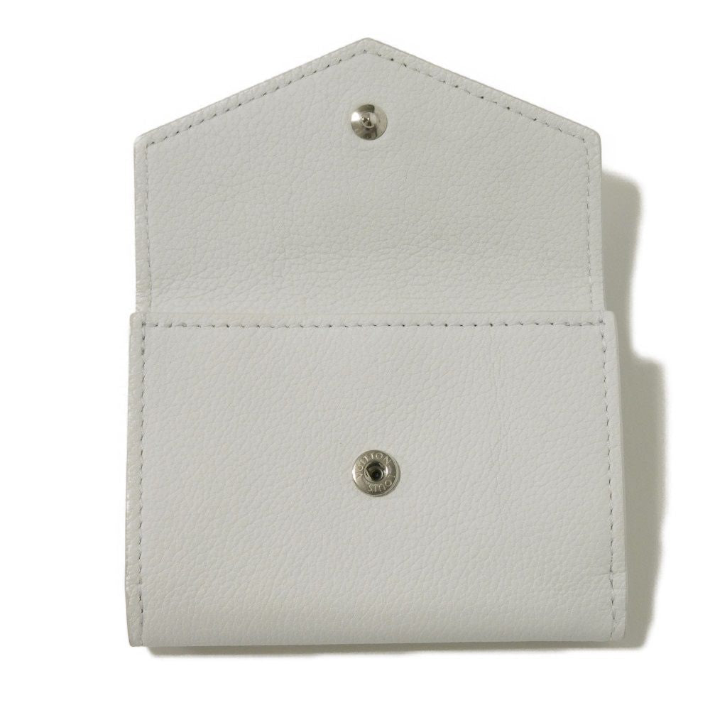 LOUIS VUITTON Tri-fold wallet M68482 Grain calf leather (embossed) snow LV logo Portefeuille Rock Mini