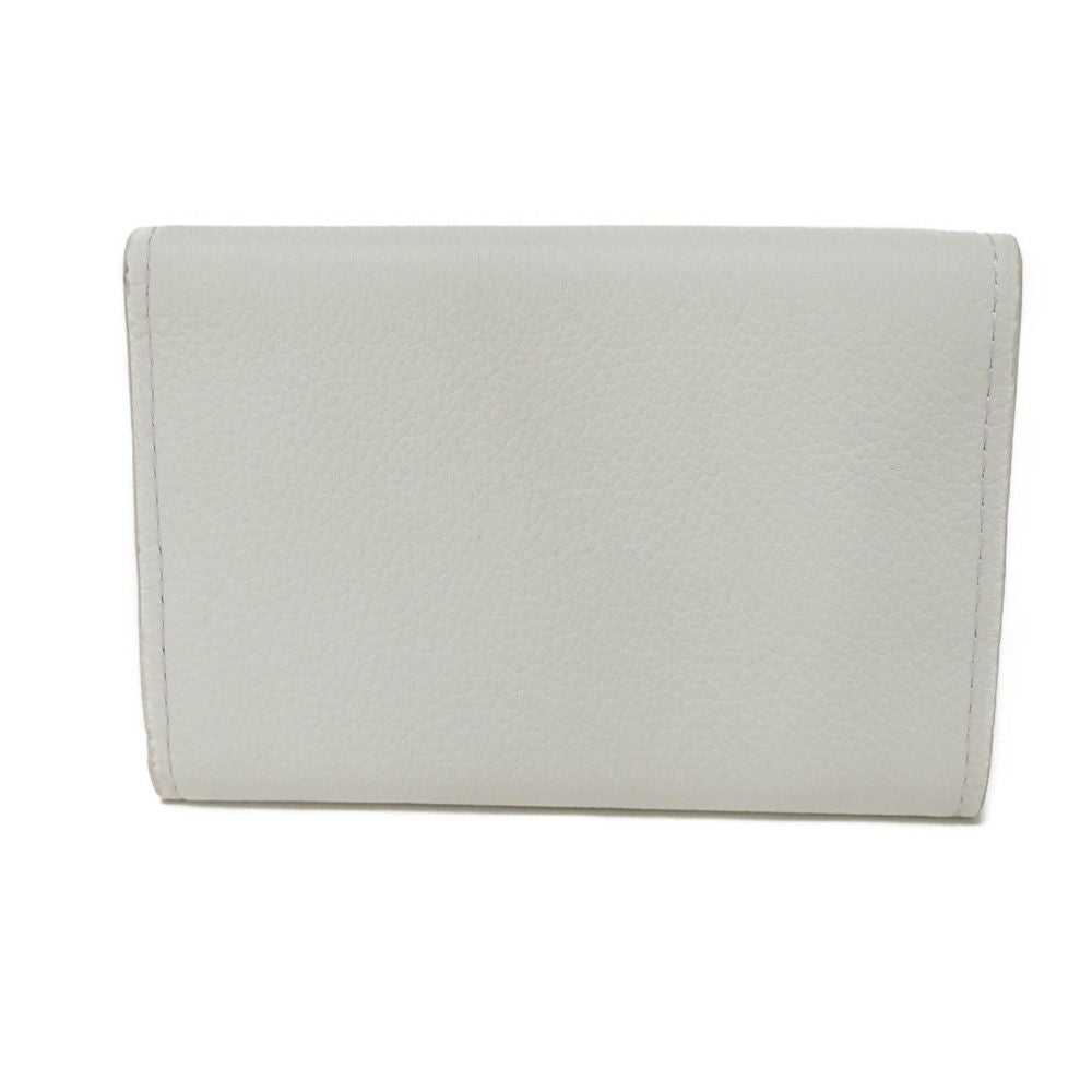 LOUIS VUITTON Tri-fold wallet M68482 Grain calf leather (embossed) snow LV logo Portefeuille Rock Mini