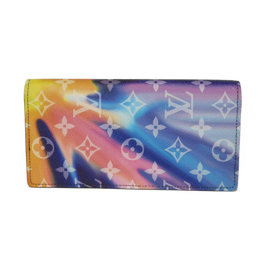 LOUIS VUITTON Long Wallet Purse M80957 Monogram Sunset Canvas Rainbow Monogram sunset Portefeuille Braza
