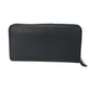PRADA Long Wallet Purse 2ML317 PN9 F0216 Safiano leather (stamped) Navy Logo embossing Saffiano zip around wallet