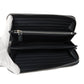 PRADA Long Wallet Purse 2ML317 PN9 F0216 Safiano leather (stamped) Navy Logo embossing Saffiano zip around wallet