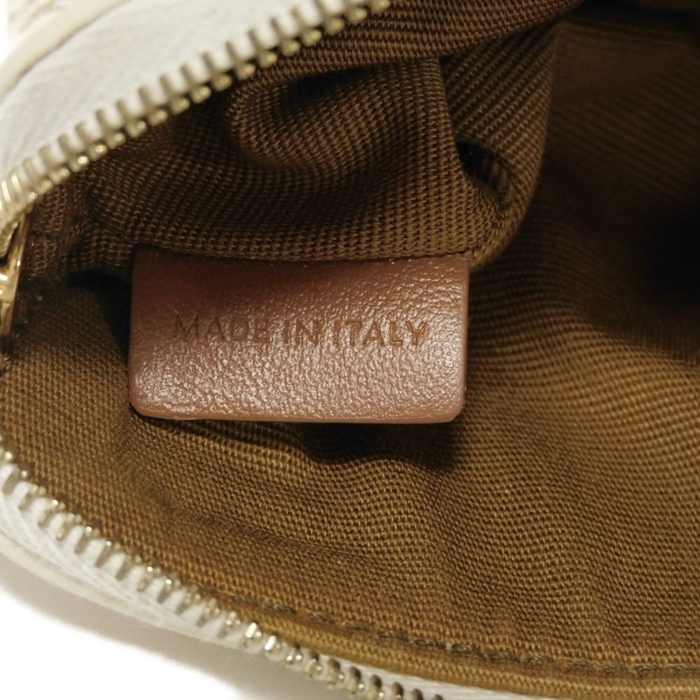 CELINE Coin case 10C662CA2.01BC Triomphe canvas (coating processing) white Triomphe logo coin & card case