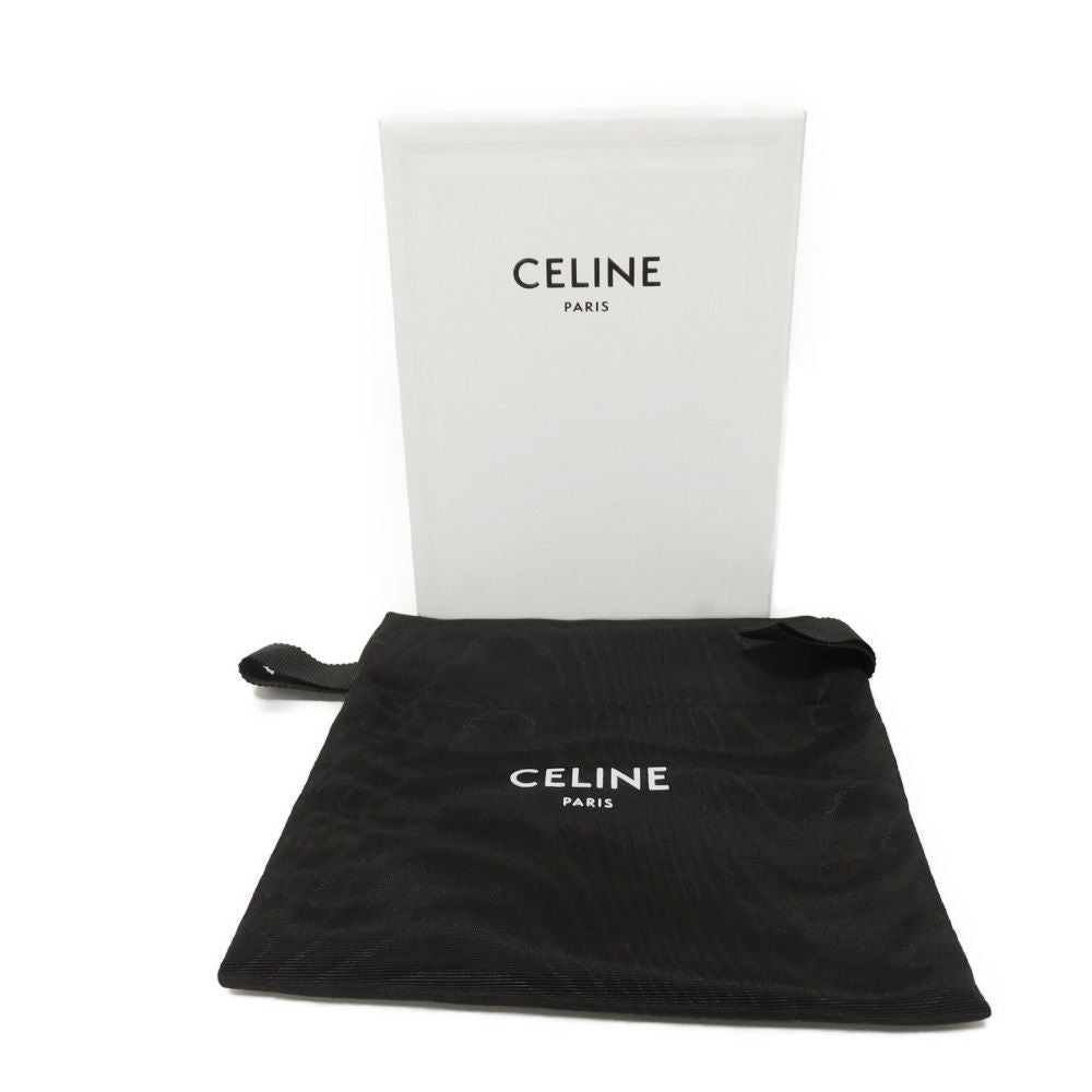 CELINE Coin case 10C662CA2.01BC Triomphe canvas (coating processing) white Triomphe logo coin & card case