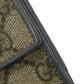 GUCCI Tri-fold wallet 256442 GG Supreme canvas (polyurethane finish) x calf leather beige Double G GG Supreme Mini Wallet