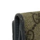 GUCCI Tri-fold wallet 256442 GG Supreme canvas (polyurethane finish) x calf leather beige Double G GG Supreme Mini Wallet