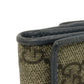 GUCCI Tri-fold wallet 256442 GG Supreme canvas (polyurethane finish) x calf leather beige Double G GG Supreme Mini Wallet