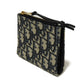 Dior Bifold Wallet Jaguar canvas Beige x black x navy Oblique jacquard Compact wallet