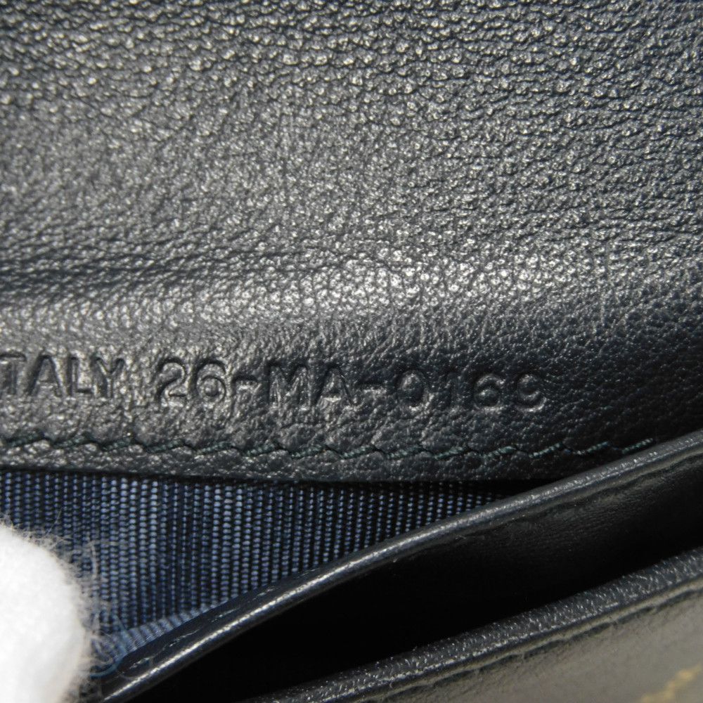 Dior Bifold Wallet Jaguar canvas Beige x black x navy Oblique jacquard Compact wallet