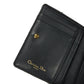 Dior Bifold Wallet Jaguar canvas Beige x black x navy Oblique jacquard Compact wallet
