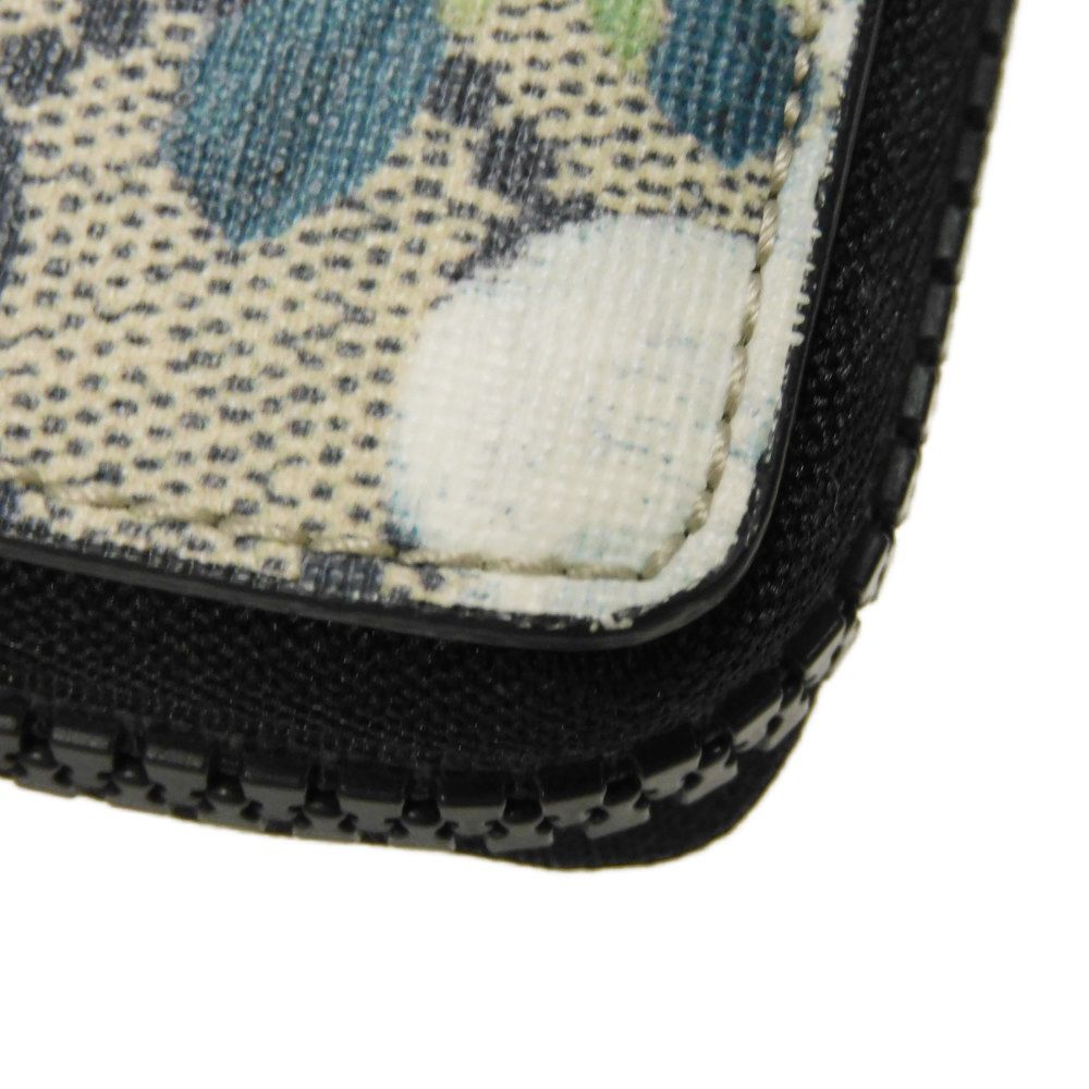 GUCCI Long Wallet Purse 408665 KU2HN 8499 canvas beige GG Supreme GG Blooms Zip Around Wallet