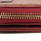 GUCCI Bifold Wallet 449395 BMJ1G 6420 Gucci Shima Leather (GG stamped) Red Micro GG Shima Guccissima Compact Zip Wallet