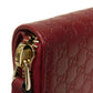 GUCCI Bifold Wallet 449395 BMJ1G 6420 Gucci Shima Leather (GG stamped) Red Micro GG Shima Guccissima Compact Zip Wallet