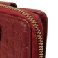 GUCCI Bifold Wallet 449395 BMJ1G 6420 Gucci Shima Leather (GG stamped) Red Micro GG Shima Guccissima Compact Zip Wallet