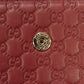 GUCCI Bifold Wallet 449395 BMJ1G 6420 Gucci Shima Leather (GG stamped) Red Micro GG Shima Guccissima Compact Zip Wallet
