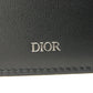 Dior Bifold Wallet 2ESBH069YSE_H03E Jacquard canvas x smooth calf leather black logo metal Oblique Jacquard Money Clip Wallet