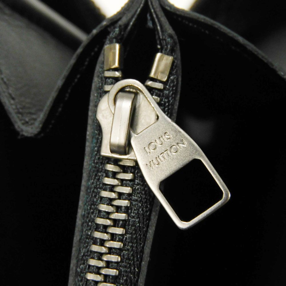 LOUIS VUITTON Long Wallet Purse N61254 Anfini Leather (Damie embossed) onyx Damier Anfini Zippy XL