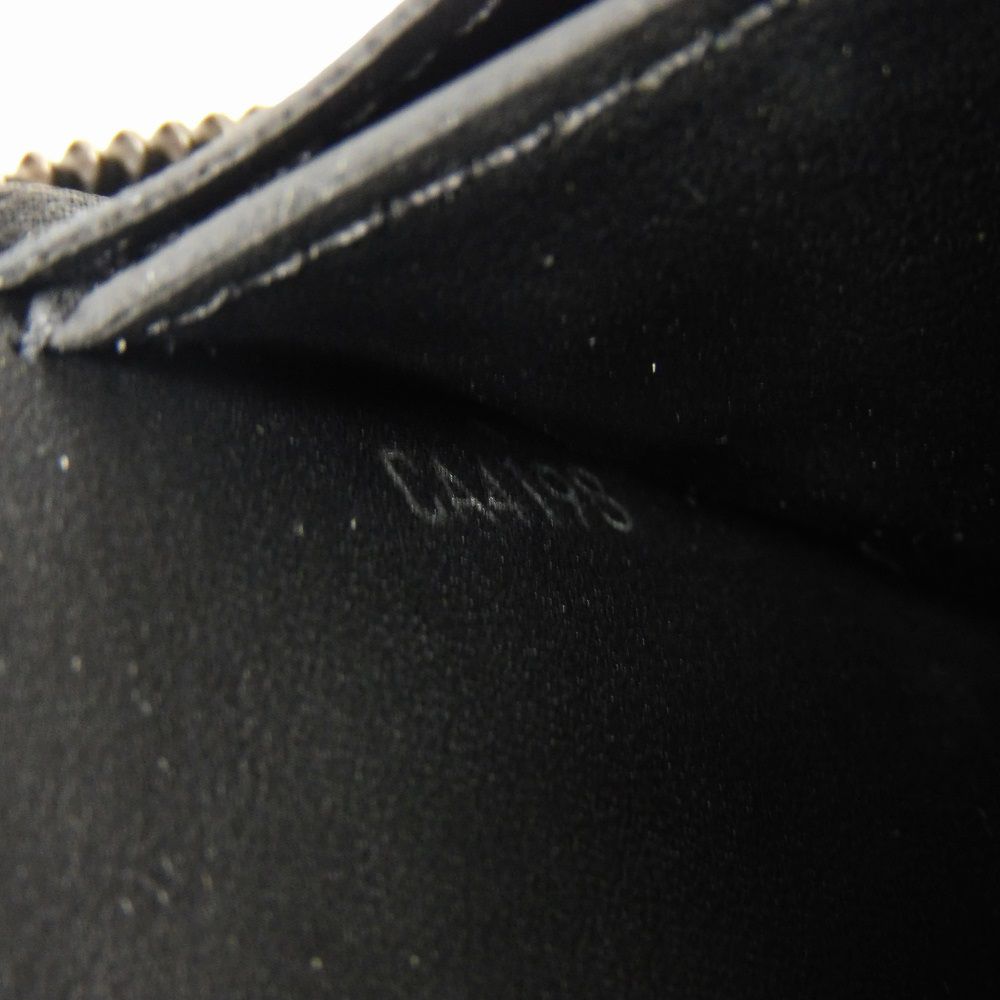 LOUIS VUITTON Long Wallet Purse N61254 Anfini Leather (Damie embossed) onyx Damier Anfini Zippy XL