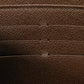LOUIS VUITTON Long Wallet Purse N60003 Damier canvas x grain leather Ebene Damier Zippy Organizer