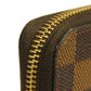 LOUIS VUITTON Long Wallet Purse N60003 Damier canvas x grain leather Ebene Damier Zippy Organizer