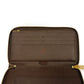 LOUIS VUITTON Long Wallet Purse N60003 Damier canvas x grain leather Ebene Damier Zippy Organizer
