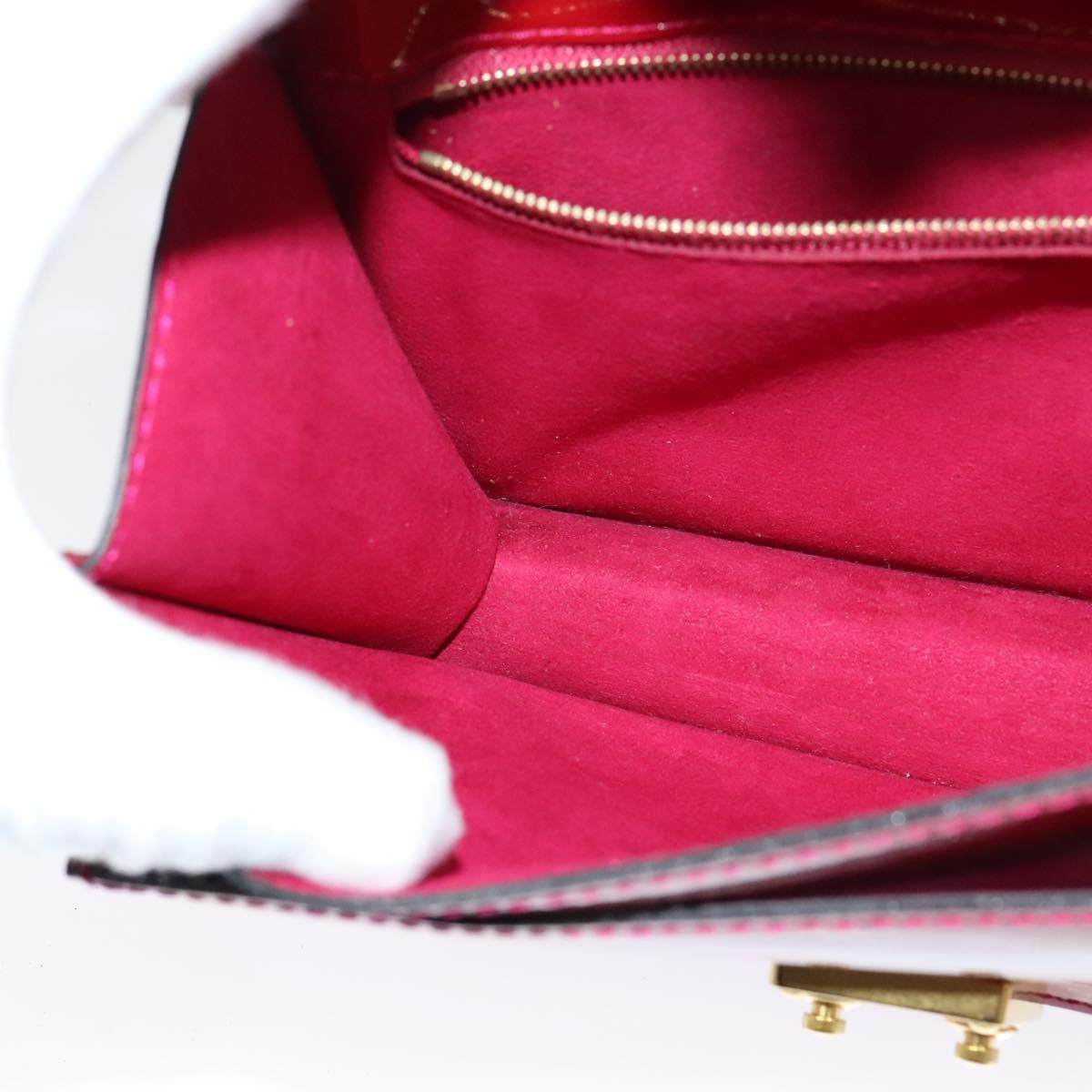 LOUIS VUITTON Vernis Monceau BB Two Way Hand Bag Rose Andian