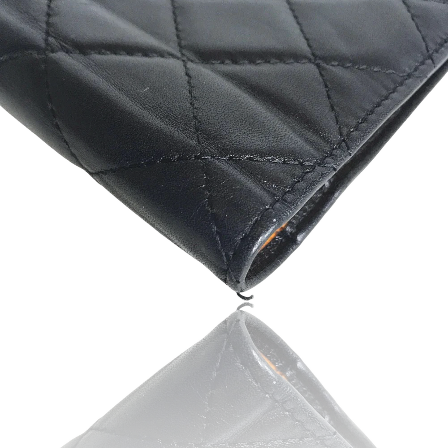 CHANEL CAMBON LAMBSKIN BIFOLD LONG WALLET