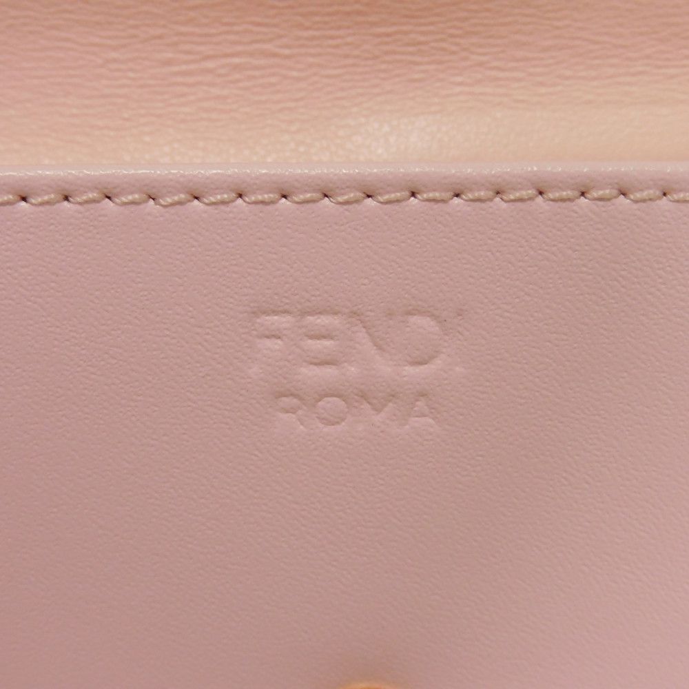 FENDI Tri-fold wallet 8M0395 3IF F13DP Smooth Calfskin Leather Confetto Monster Bag Bugs Micro trifold wallet