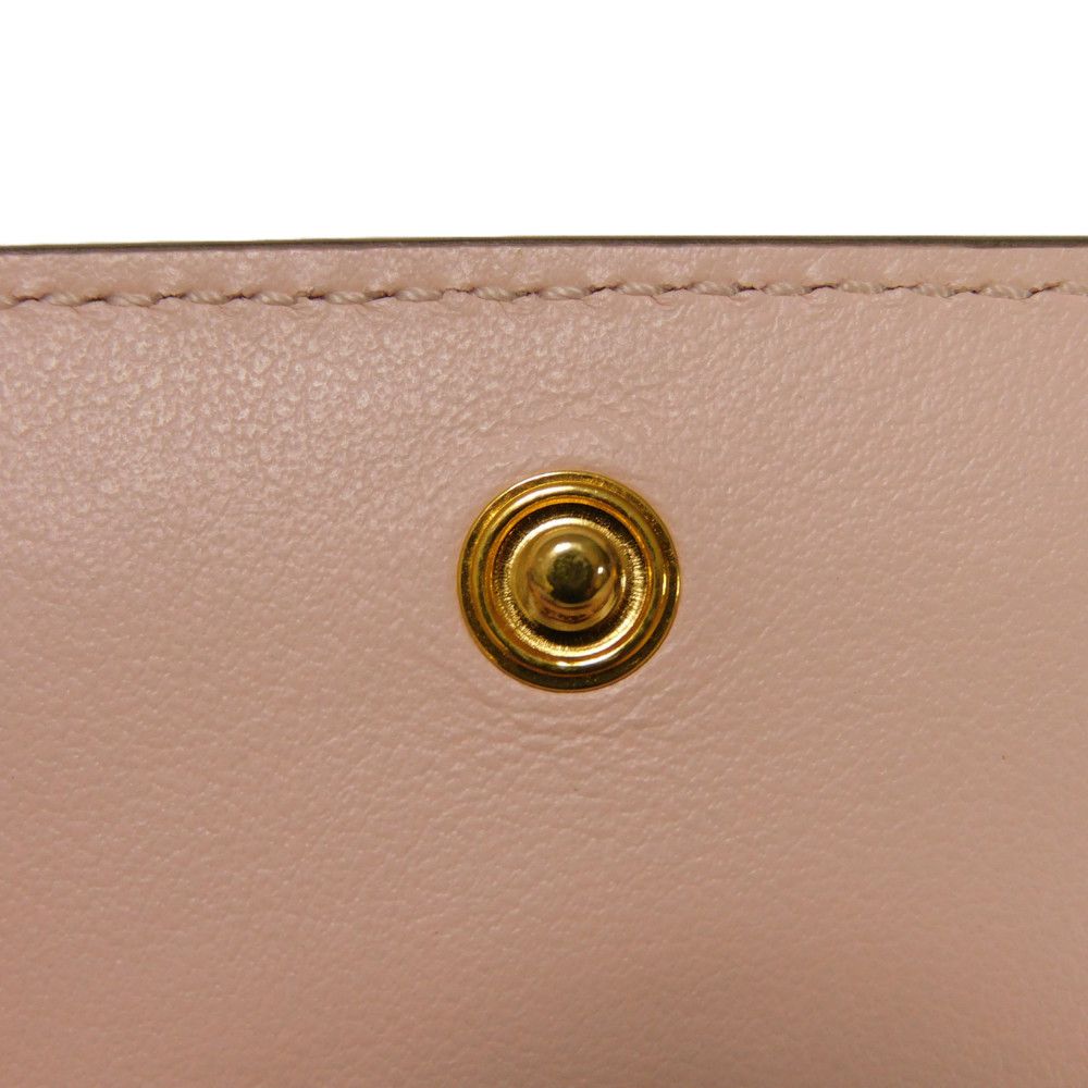 FENDI Tri-fold wallet 8M0395 3IF F13DP Smooth Calfskin Leather Confetto Monster Bag Bugs Micro trifold wallet