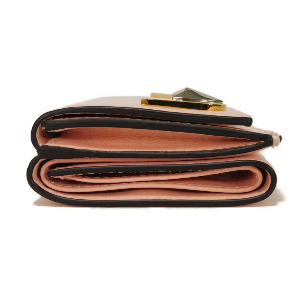 FENDI Tri-fold wallet 8M0395 3IF F13DP Smooth Calfskin Leather Confetto Monster Bag Bugs Micro trifold wallet