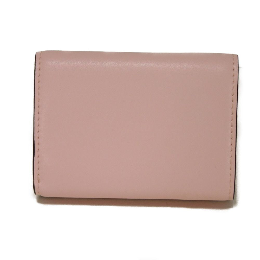 FENDI Tri-fold wallet 8M0395 3IF F13DP Smooth Calfskin Leather Confetto Monster Bag Bugs Micro trifold wallet