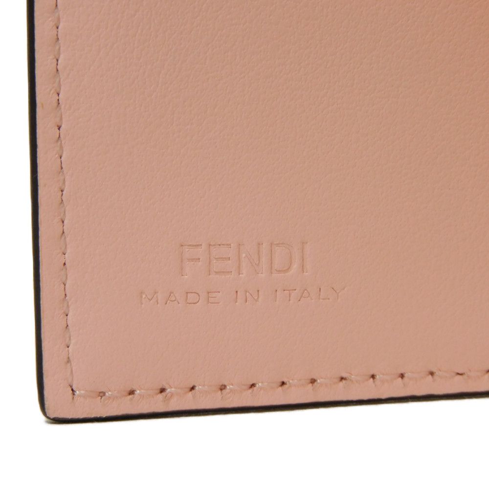 FENDI Tri-fold wallet 8M0395 3IF F13DP Smooth Calfskin Leather Confetto Monster Bag Bugs Micro trifold wallet