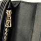 LOEWE Long Wallet Purse 101.79.978 textured calfskin black Anagram emboss Linen Long Horizontal Wallet