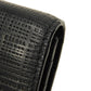 LOEWE Long Wallet Purse 101.79.978 textured calfskin black Anagram emboss Linen Long Horizontal Wallet