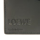 LOEWE Long Wallet Purse 101.79.978 textured calfskin black Anagram emboss Linen Long Horizontal Wallet