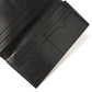 LOEWE Long Wallet Purse 101.79.978 textured calfskin black Anagram emboss Linen Long Horizontal Wallet